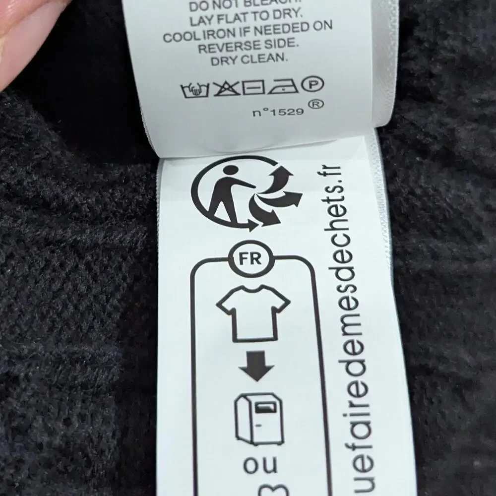 Polo Ralph Lauren Men's Wool/Cashmere Cable Knit 1/4 Zip Sweater - Black - NWT - Picture 7 of 9